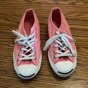Jack Purcell by Converse pink sneakers size 6. Worn twice.